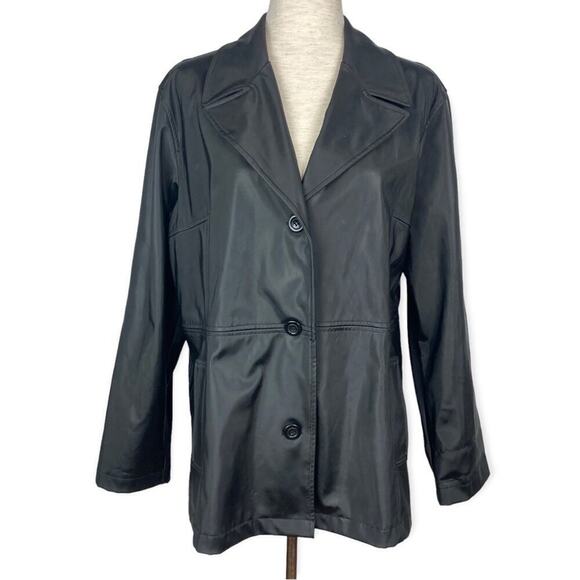 CS SIGNATURE Trench Coat Single Breasted Rain Coat size L - Picture 1 of 12